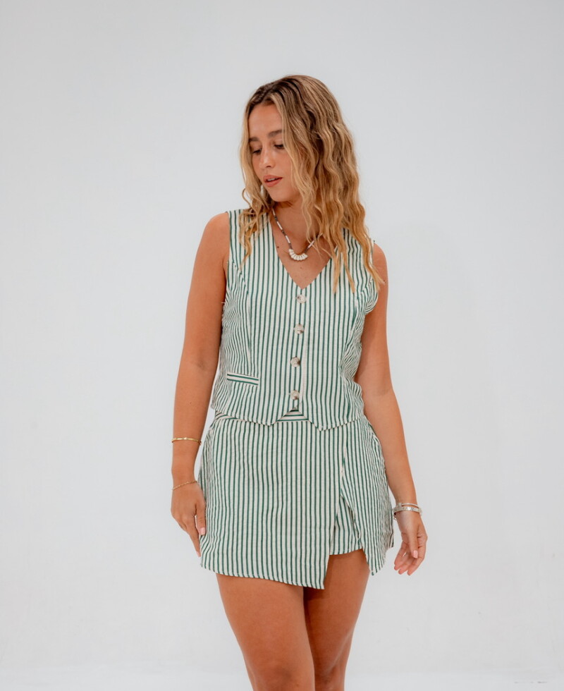 Conjunto Stripes verde
