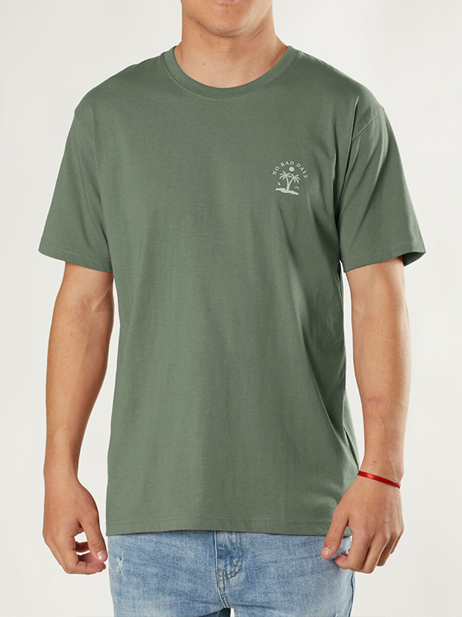 T-SHIRT MIAMI RUSTY - Verde Oscuro 