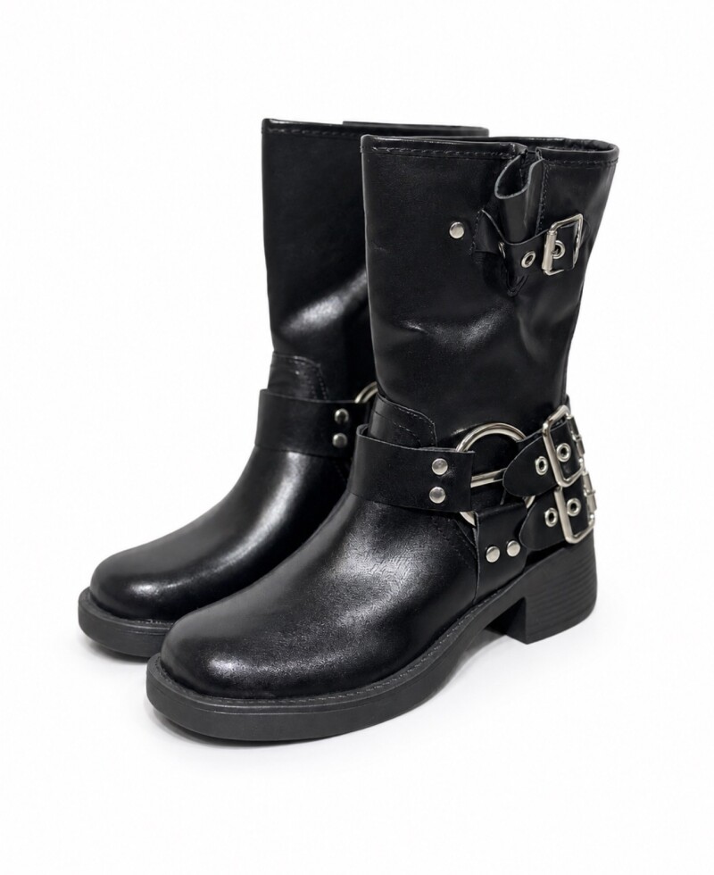 Bota Louise corta negra