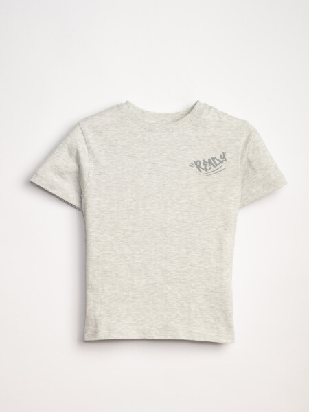 Remera estampa Ready Gris