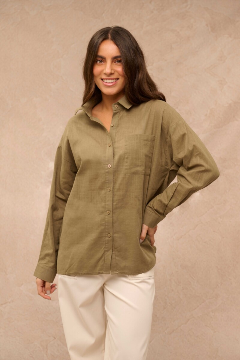 CAMISA GEMA VERDE OLIVA CAMISA GEMA VERDE OLIVA