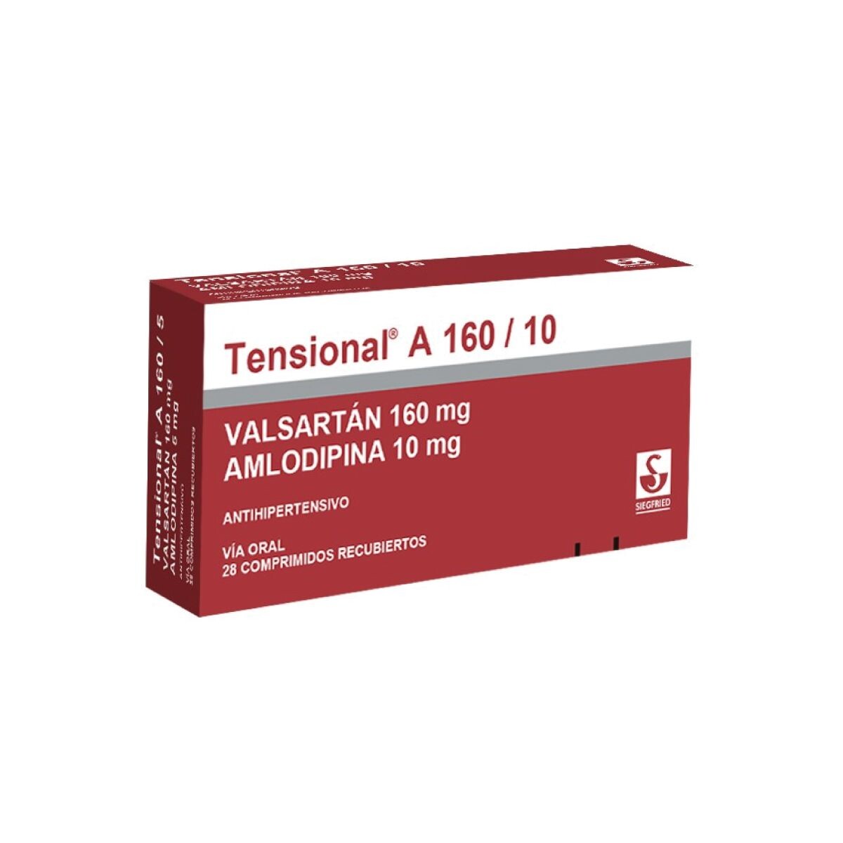 TENSIONAL A 160/10 MG. CJ X 28 COMP. REC 