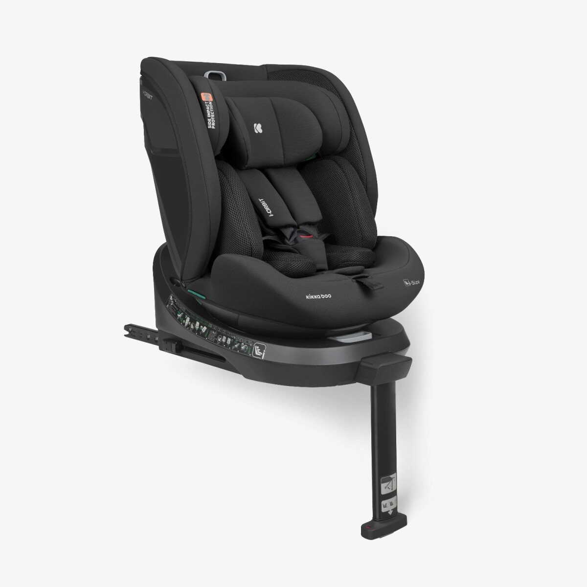 Butaca i-ORBIT KIKKABOO ISOFIX 360 0-36kg C LEG SUPPORT - black 