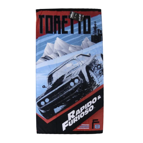Toalla Playera Rápido y Furioso Algodón 70 x 130 cm U