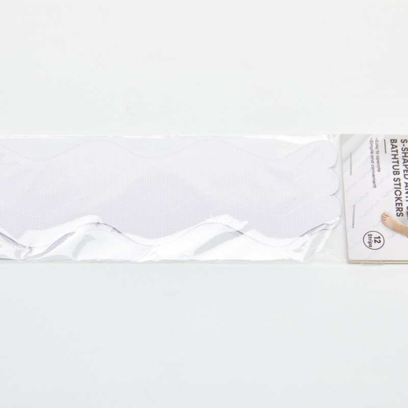 PEGATINAS BAÑERA ANTIDESLIZANTE FORMA S (12 TIRAS) PEGATINAS BAÑERA ANTIDESLIZANTE FORMA S (12 TIRAS)