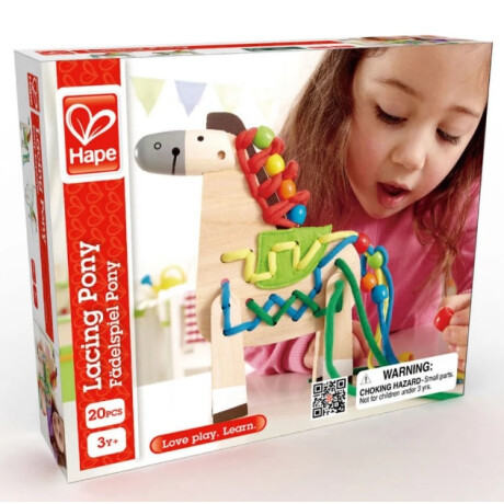 Juego de enhebrar Caballo Pony en madera Hape Juego de enhebrar Caballo Pony en madera Hape