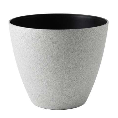MACETERO PLAST BEIGE CL 25X26CM Unica
