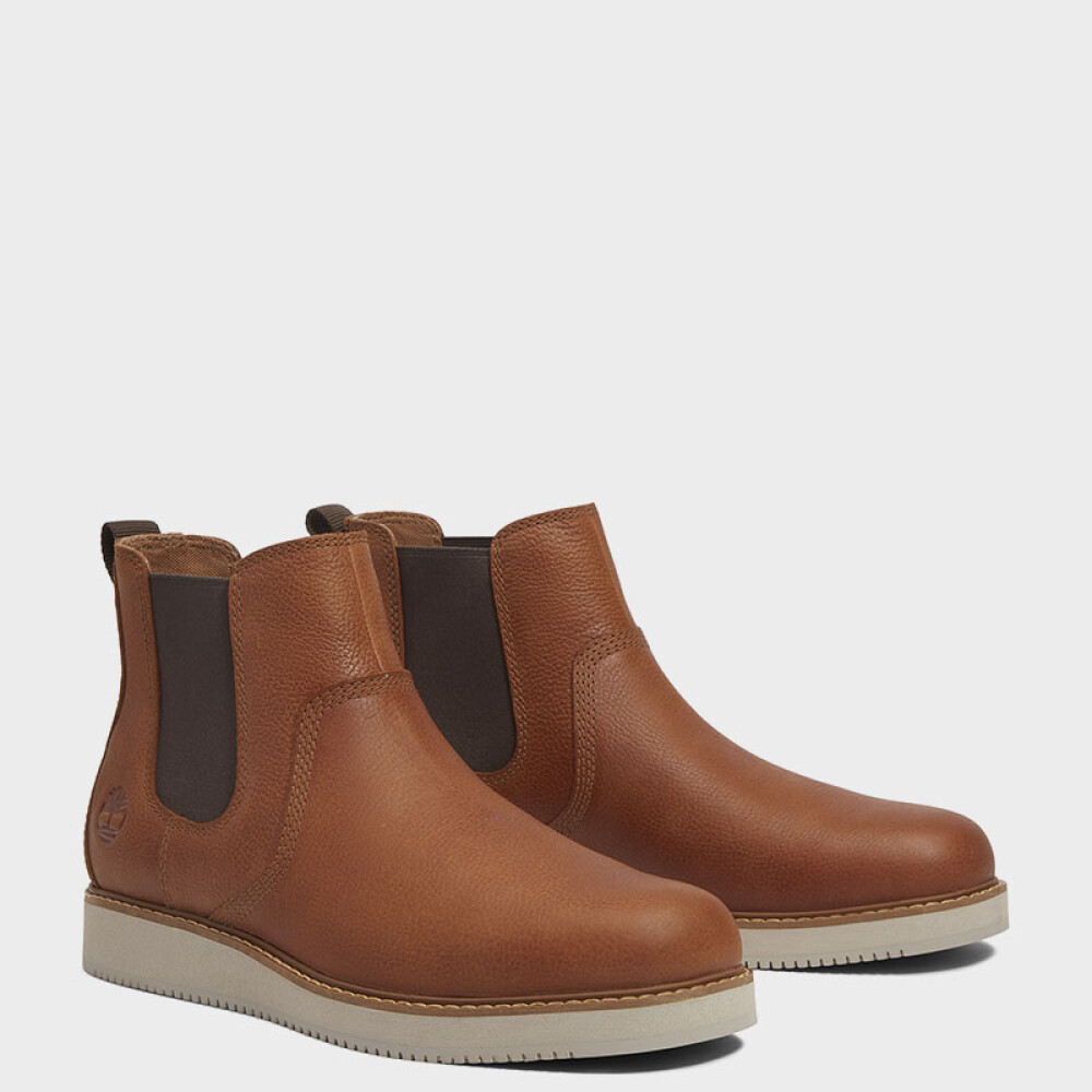 Mid Chelsea Boot Medium Brown Full Grain