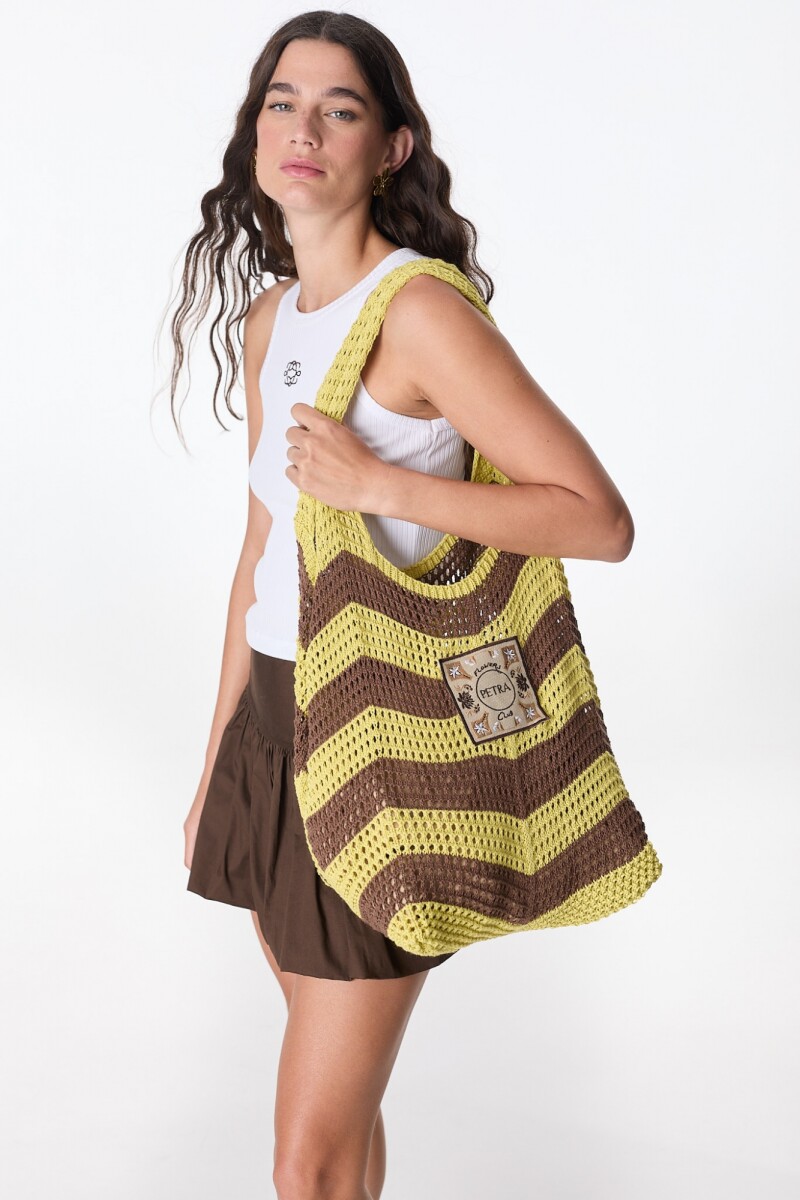 Bolso Lunel - Verde/Chocolate 