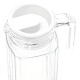 Jarra de vidrio con tapa plástica 1000ml TRANSPARENTE