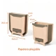 Cesto Basura Colgante Residuos Cocina Plegable Papelera Beige