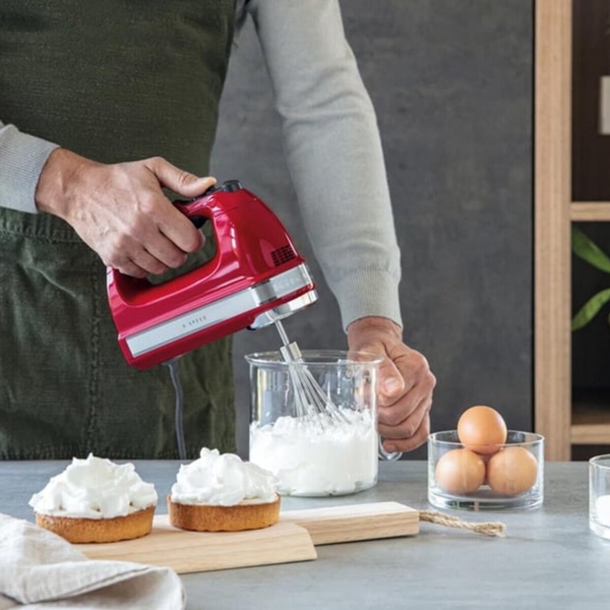 Batidora de Mano Roja Imperial Kitchenaid 