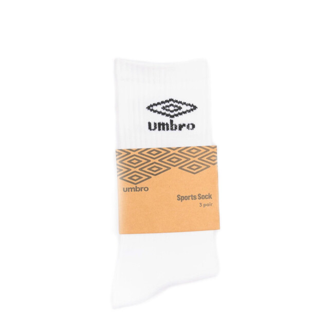 Medias de Hombre Umbro Sport Pack X3 Blanco