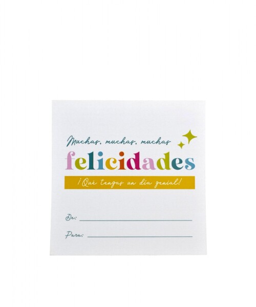 Tarjeta felicidades 10x10 DISEÑO 6