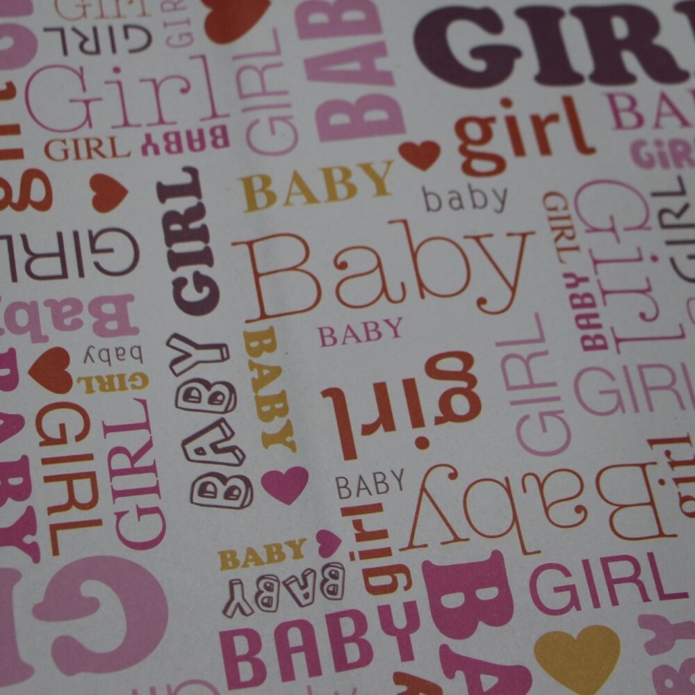 PAPEL DE REGALO 75 X 50 BABY GIRL