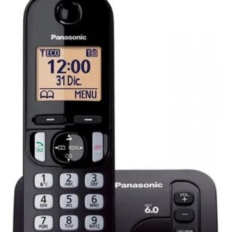 Teléfono Inalámbrico Panasonic Kx-tgc220 Negro 5791