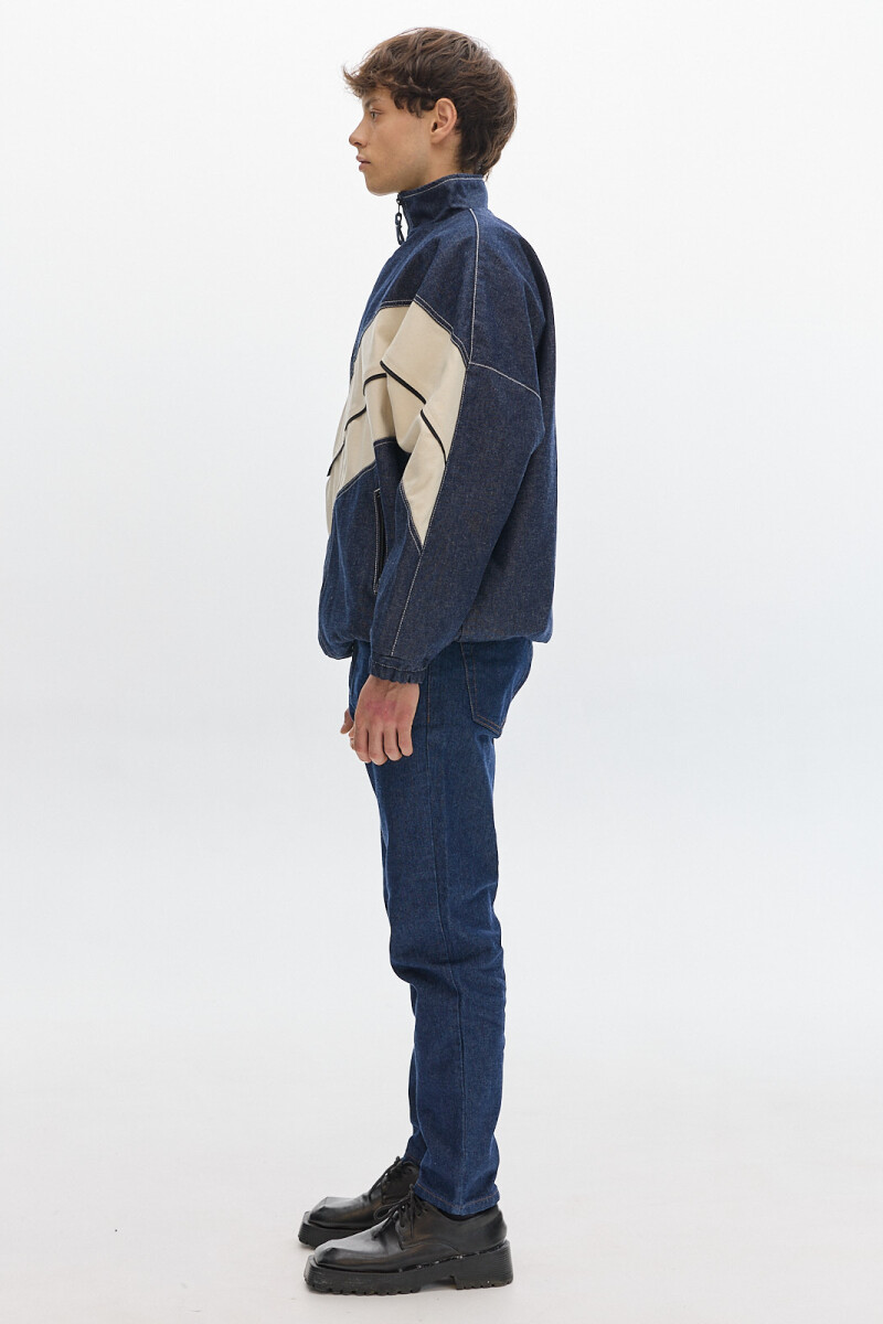 Campera Olímpica Denim Raw Blue