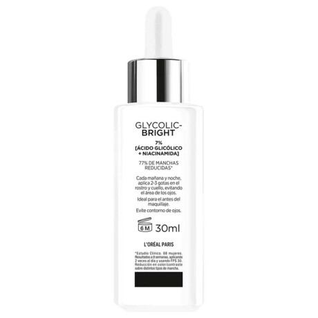 L’Oréal París Sérum Glycolic Bright 30 ml | Anti-Manchas e Iluminador Facial L’Oréal París Sérum Glycolic Bright 30 ml | Anti-Manchas e Iluminador Facial