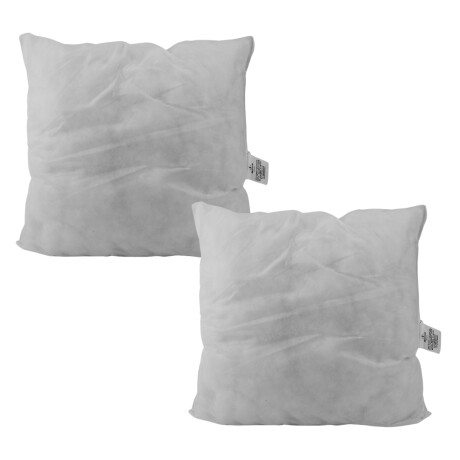 Set x2 Relleno para almohadones comprimido 62 x 62cm BLANCO