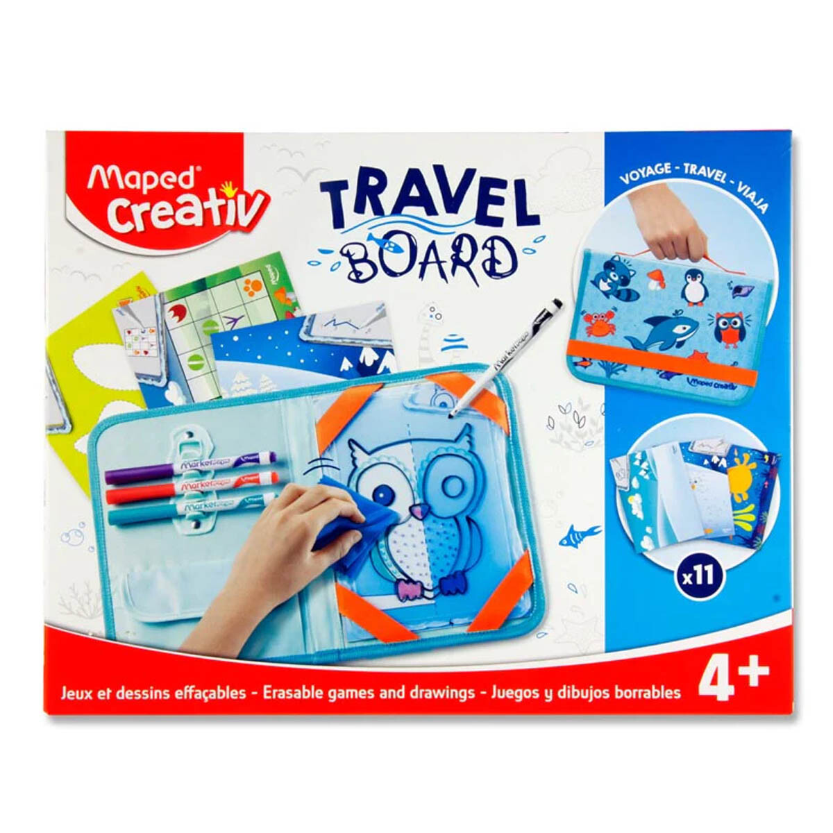 Juegos y dibujos borrables Maleta de Viaje Maped Creativ 