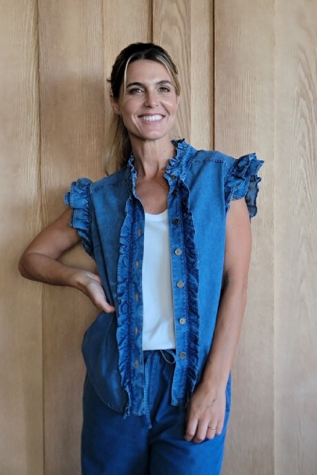 Musculosa Coco Denim Azul