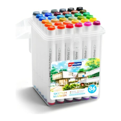 MARCADORES SKYGLORY DOBLE PUNTA SG752-36 001