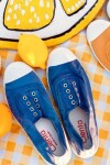 Zapatilla inglesa puntera tintado enzimático Azul