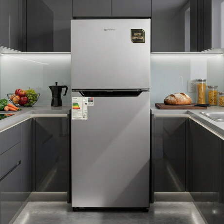 Heladera Inverter Daewoo 298 Lts l Frio Seco | Color gris Heladera Inverter Daewoo 298 Lts l Frio Seco | Color gris