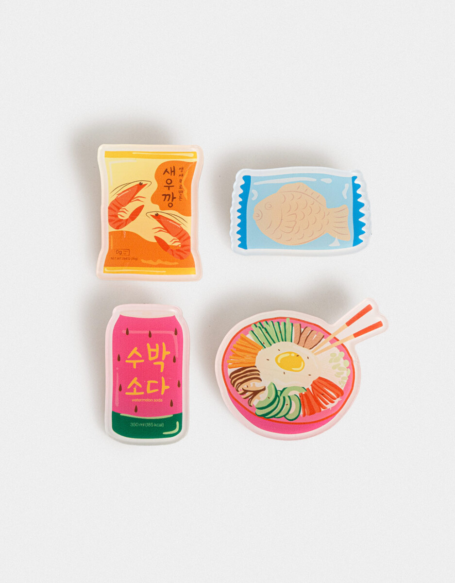 Set De Pins Korean Food 