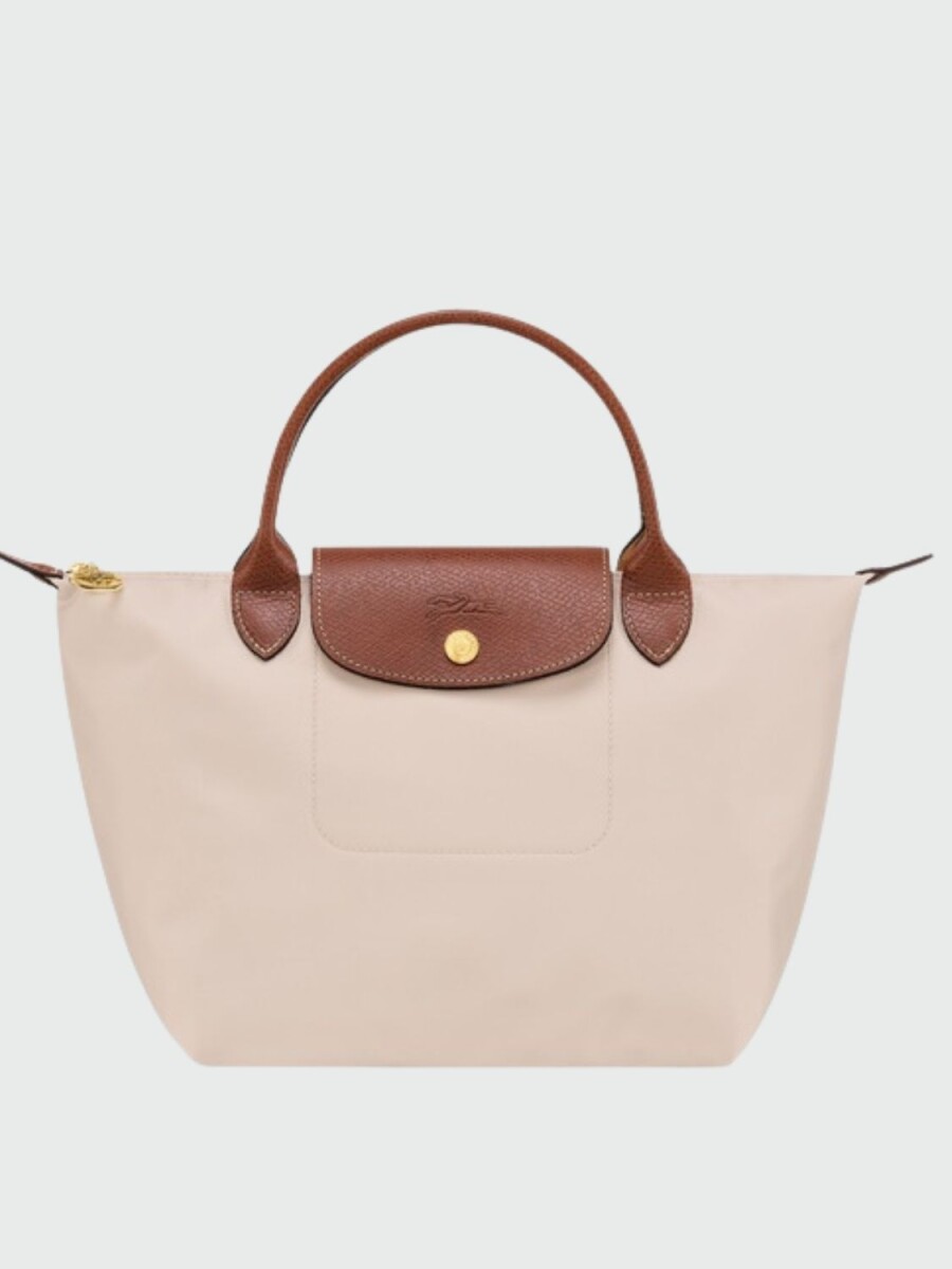 Longchamp - Le Pliage Original Bolso con Asa Superior S - Marfil 