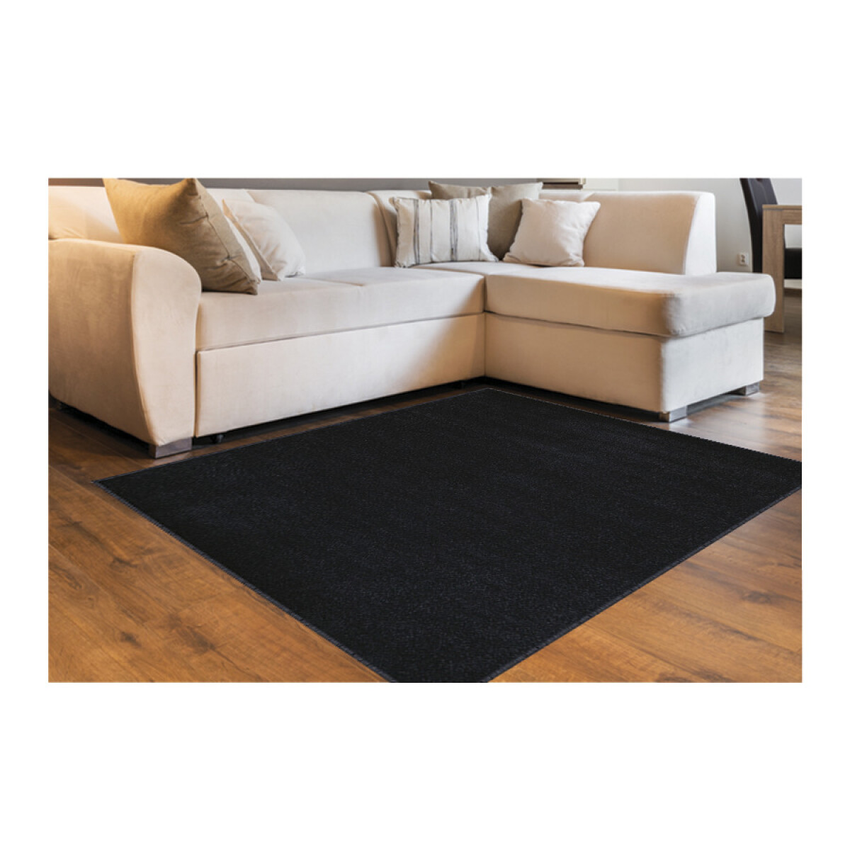 Alfombra Realce Liso Gris Plomo - 150*200 