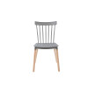 Silla Lizzy Lumax de comedor resistente Gris