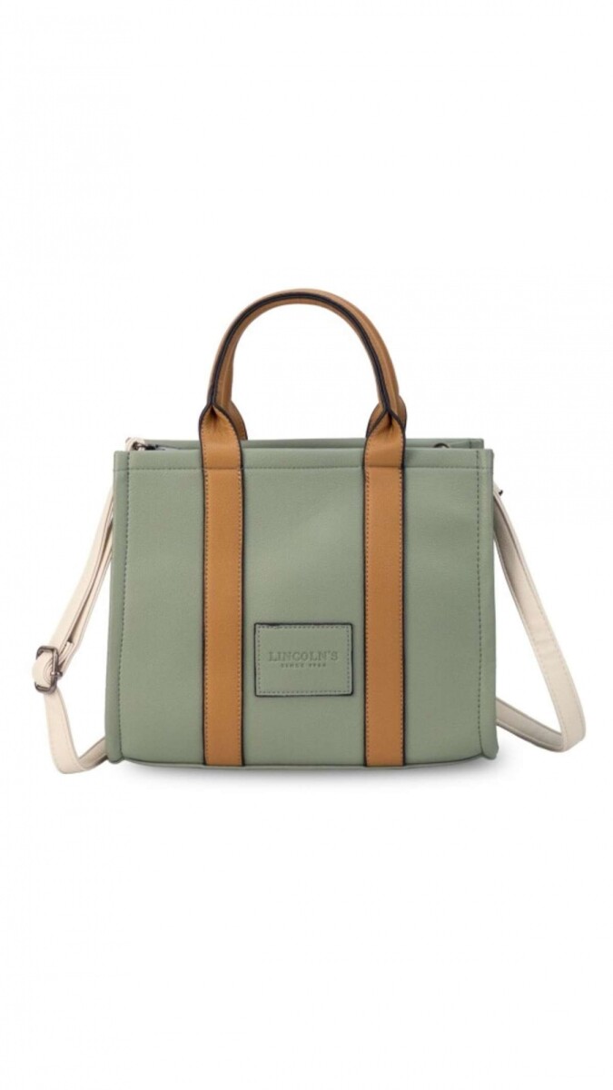 Cartera Marilyn - Salvia Suela Y Crudo 