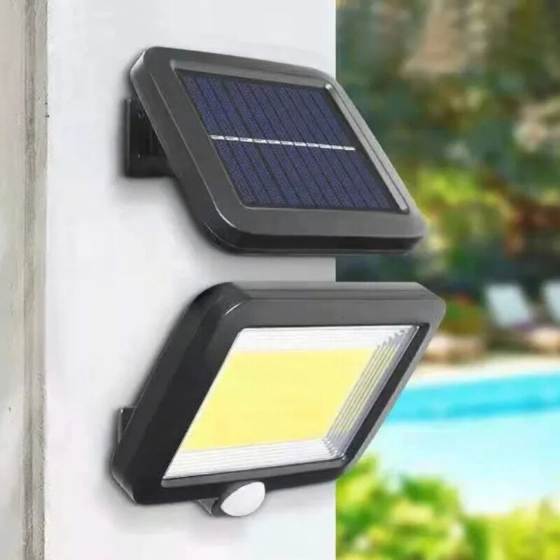 Foco Lampara Led Exterior Panel Solar Sensor Movimiento Foco Lampara Led Exterior Panel Solar Sensor Movimiento