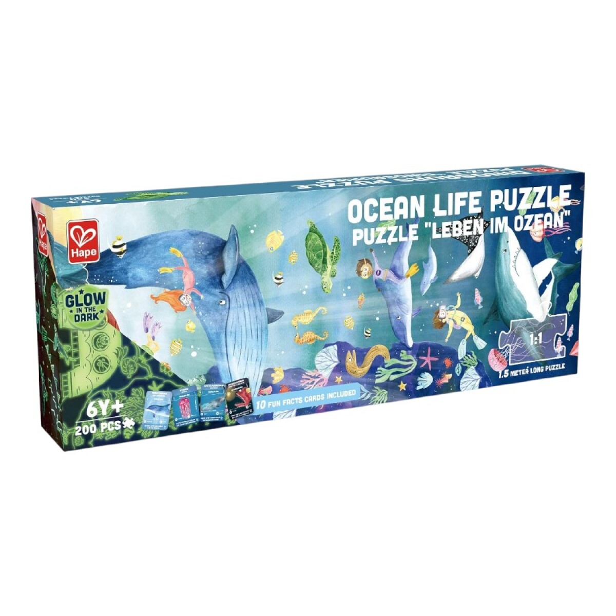 Puzzle Hape 200p Océano Luminoso 