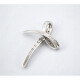 Dije Pasante Oro Blanco 18 K Con Brillantes Dije Pasante Oro Blanco 18 K Con Brillantes