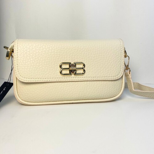 Cartera Cuerina Sweety Wanna Beige