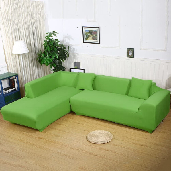 Cubre Sofá Elástico Elastizado Funda 3 Cuerpo Plaza Color Variante Verde Claro