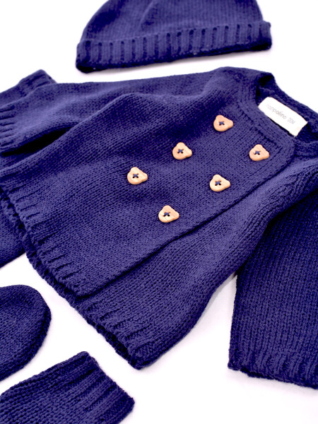 CONJUNTO RECIEN NACIDO AZUL OSCURO