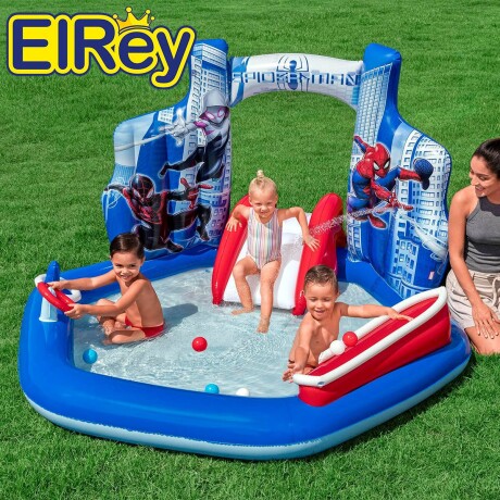Centro De Juegos Piscina Spiderman Bestway Tobogán Bsw98793