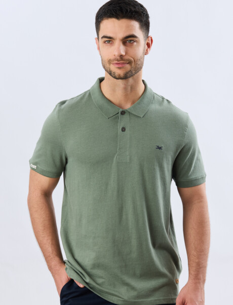 REMERA POLO LISA JERSEY Verde