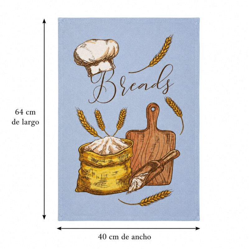 Repasador de Algodon Bread Celeste