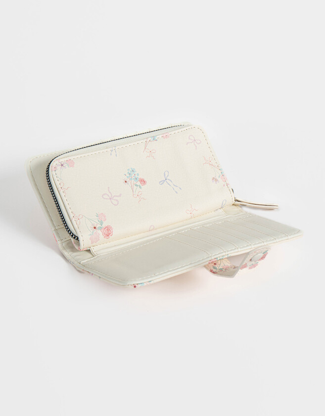 Ficheros Billetera Fichero Con Snap - Estampado Flores