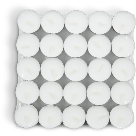 Velas pequeñas REGNER 50 unidades blanco Blanco