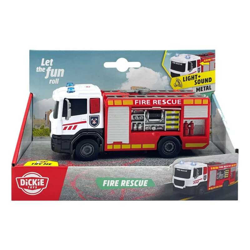 Dickie - Fire Rescue Camión De Bomberos Con Luces Y Sonido Dickie - Fire Rescue Camión De Bomberos Con Luces Y Sonido