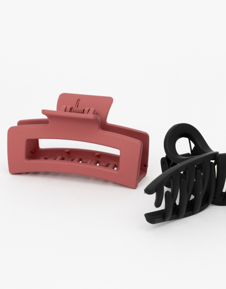 Broches Sets Acrilico Set De Broches Matte - Combinacion Bicolor