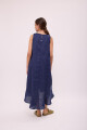 VESTIDO POLK LONG Azul