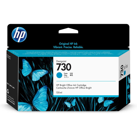 HP P2V68A (730) CYAN 300ML T1700/1600/2600 UK CP Hp P2v68a (730) Cyan 300ml T1700/1600/2600 Uk Cp