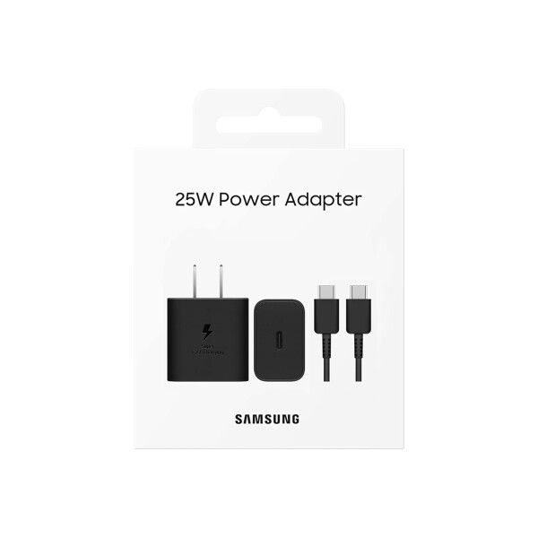 Cargador original Samsung GaN de 25W color negro Cargador Original Samsung Gan De 25w Color Negro