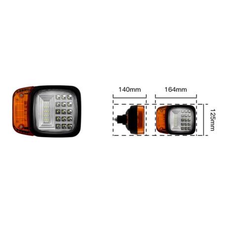 SEMIOPTICAS - LED 12-80V C/SEÑALERO PARA AUTO ELEVADOR - SEMIOPTICAS - LED 12-80V C/SEÑALERO PARA AUTO ELEVADOR -